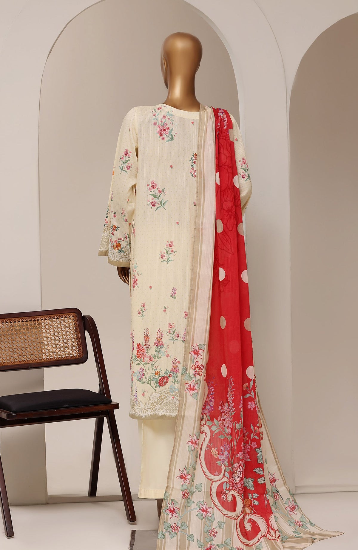 Sadabahar Printed Lawn Stitched 3 Piece Suit - D-06 - SBD26RTN - Yellow - Summer Collection