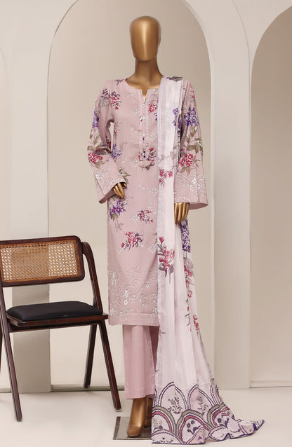 Sadabahar Printed Lawn Stitched 3 Piece Suit - D-04 - SBD26RTN - Pink - Summer Collection