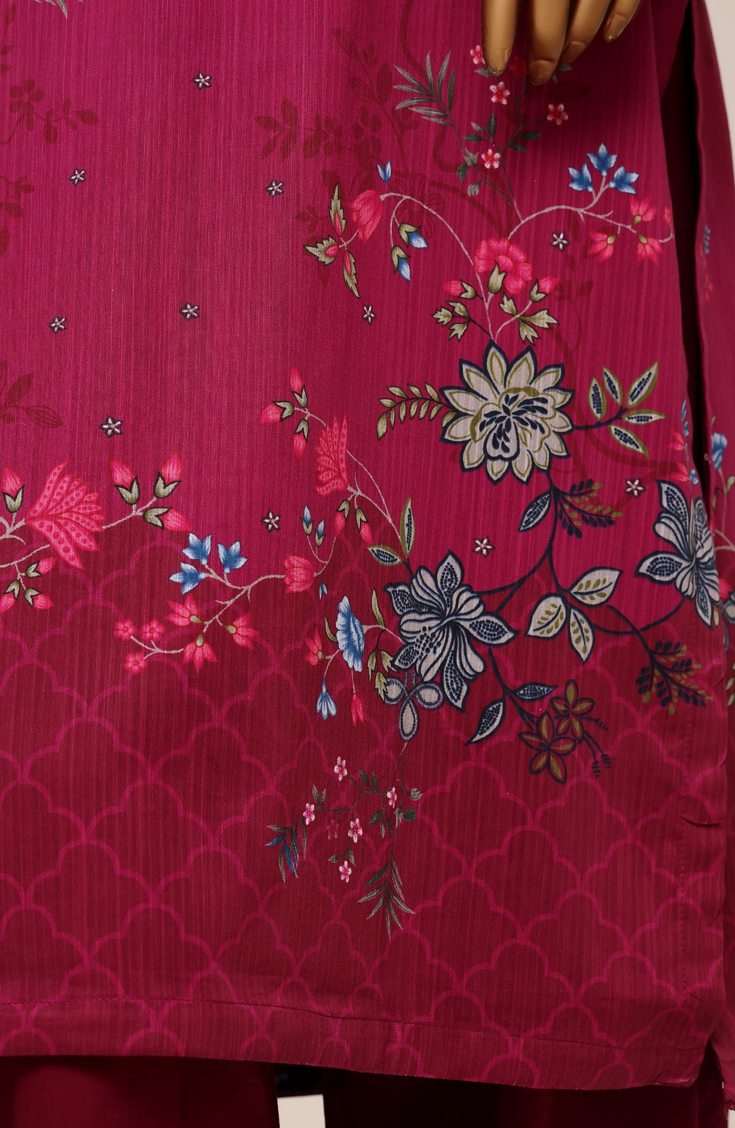 Sadabahar Printed Lawn Stitched 3 Piece Suit - D-02 - SBD26RTN - Pink - Summer Collection