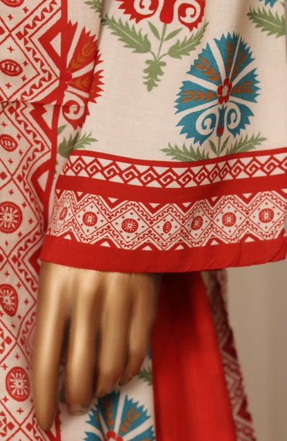 Sadabahar Printed Linen Stitched 3 Piece Suit - D-05 - SBD26LN - Multi - Winter Collection