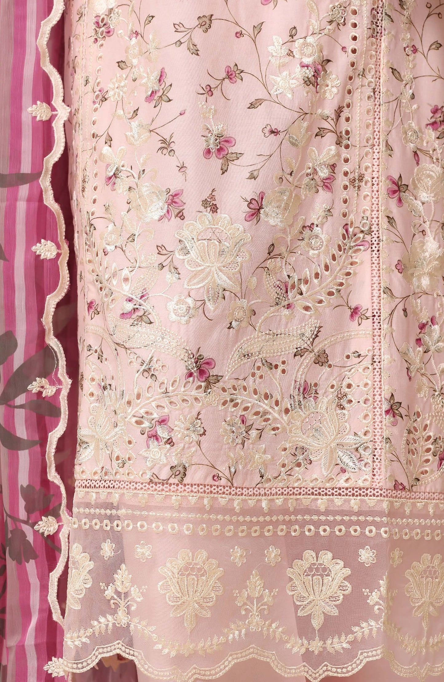 Sadabahar Signature Embroidered Stitched 3 Piece Suit - D-04 - SBD26XIT - Pink - Festive Collection