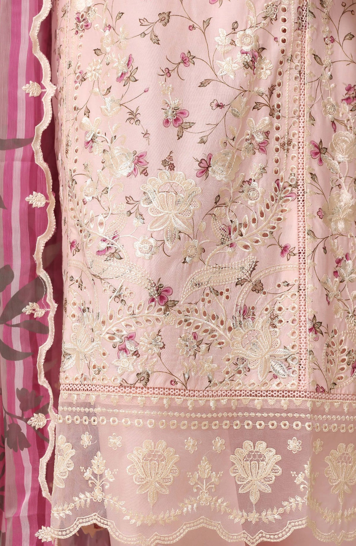 Sadabahar Signature Embroidered Stitched 3 Piece Suit - D-04 - SBD26XIT - Pink - Festive Collection