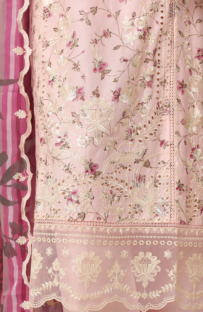 Sadabahar Signature Embroidered Stitched 3 Piece Suit - D-04 - SBD26XIT - Pink - Festive Collection