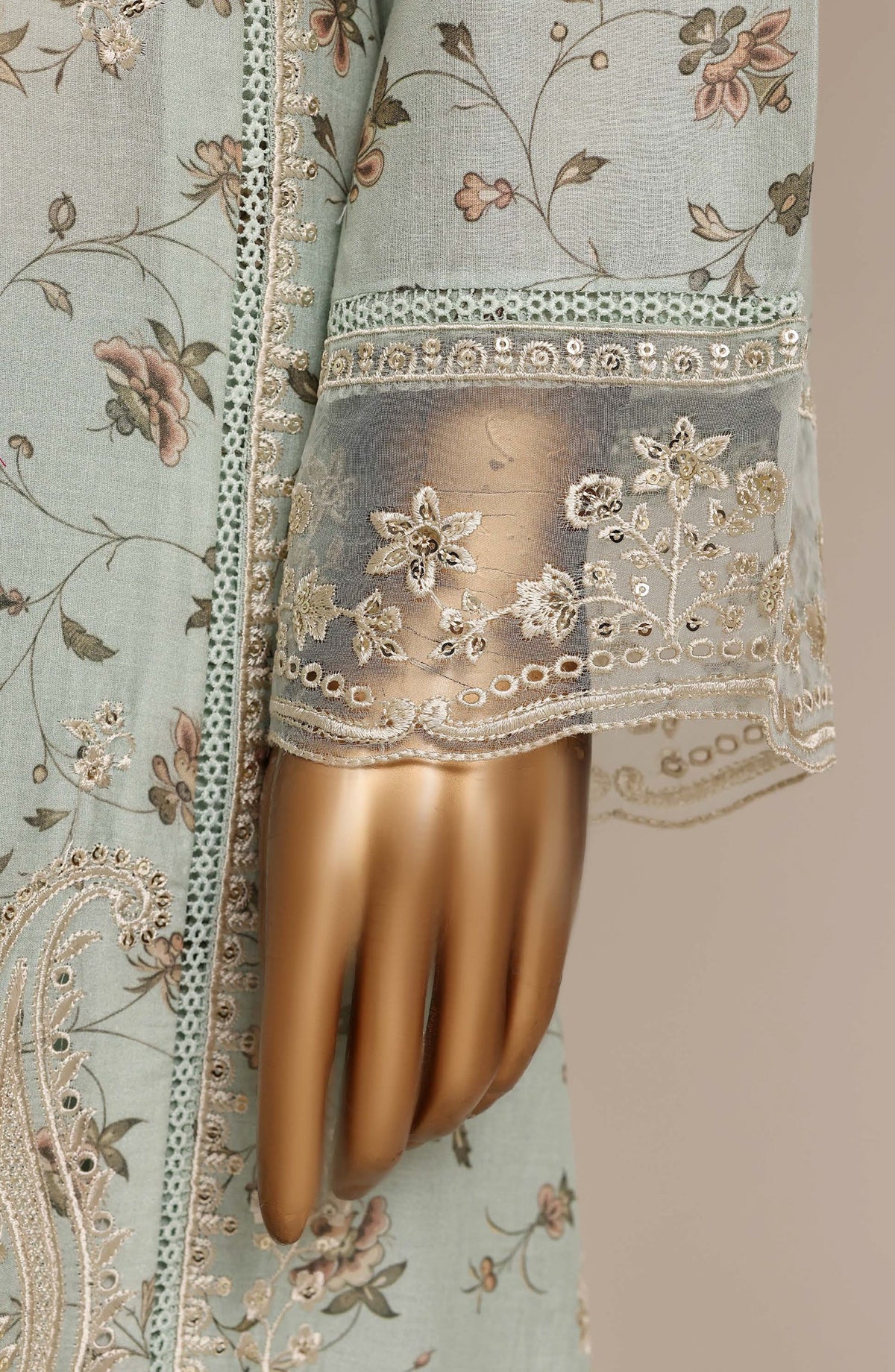 Sadabahar Signature Embroidered Stitched 3 Piece Suit - D-02 - SBD26XIT - Blue - Festive Collection
