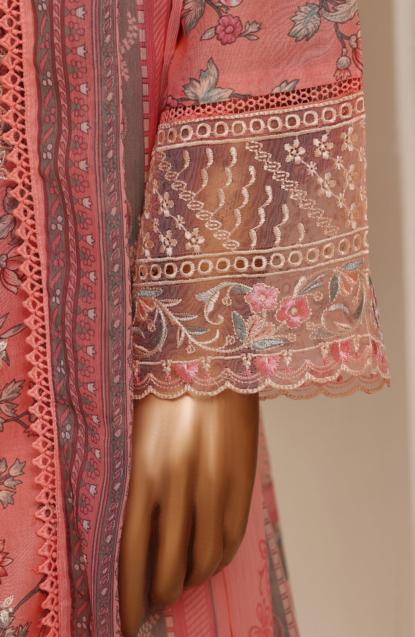 Sadabahar Signature Embroidered Stitched 3 Piece Suit - D-05 - SBD26SVEN - Pink - Festive Collection