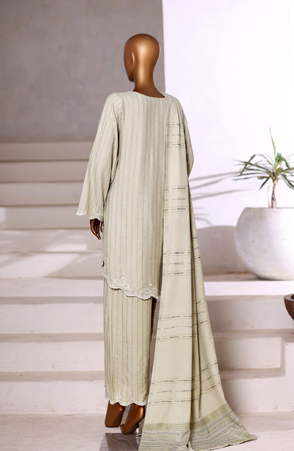 Sadabahar Vybe Embroidered Dhanak Stitched 3 Piece Suit - Design-02 - SBD25DNK - Green - Winter Collection
