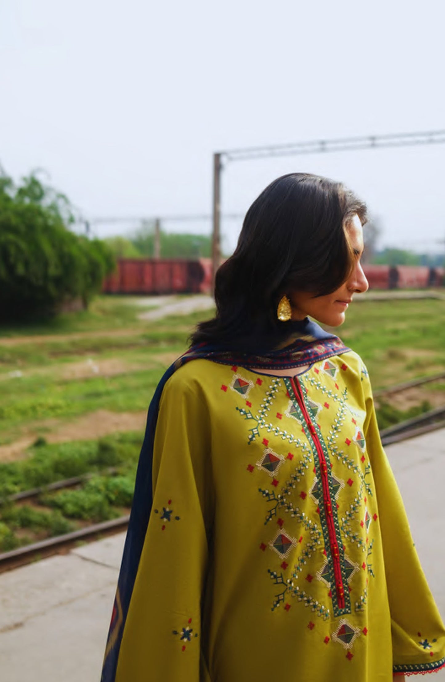 Safarnama by Casual Lite Embroidered Cotton Lawn Stitched 3 Piece Suit - Orla Bloom - CL26SFR - Dhani - Summer Collection