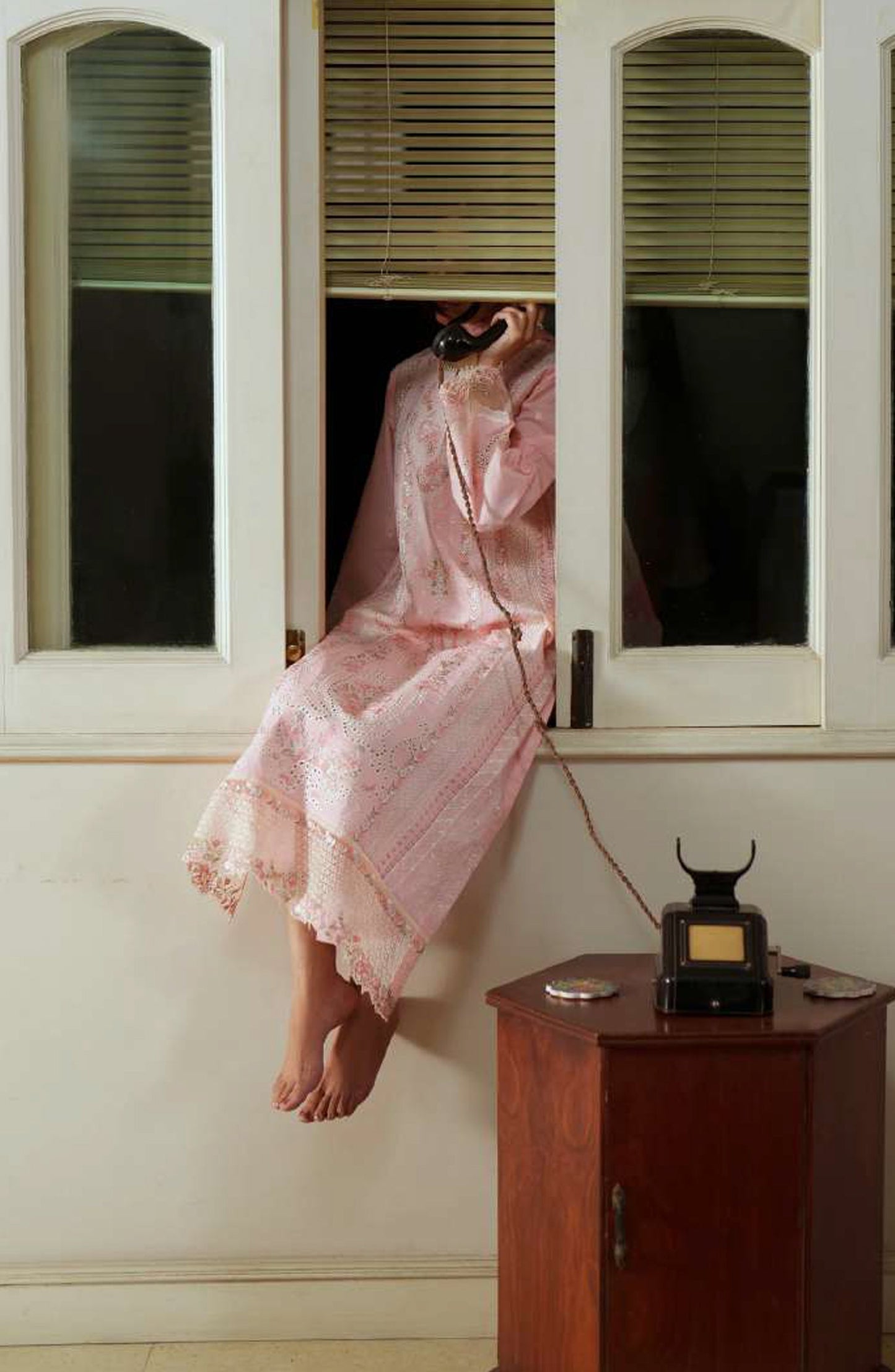 Sakoon by Casual Lite Embroidered Cotton Lawn Stitched 3 Piece Suit - Outfit-03 The Pinkish - CL26SKN - Summer Collection