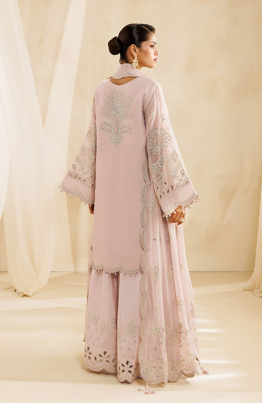 Sireine by Alizeh Embroidered Chiffon Unstitched 3 Piece Suit - 2296 - ALZ26RN - Pink - Formal Collection