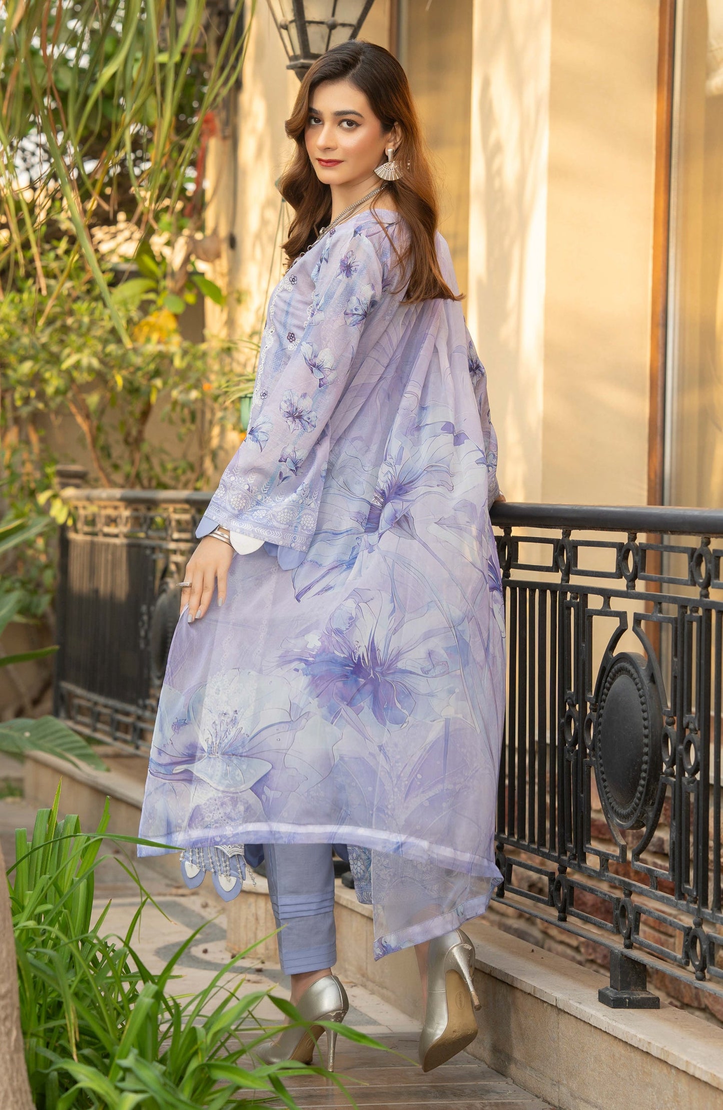 Star Light by Aalaya Embroidered Lawn Unstitched 3 Piece Suit - D-05 - ALY26STR - Blue - Summer Collection
