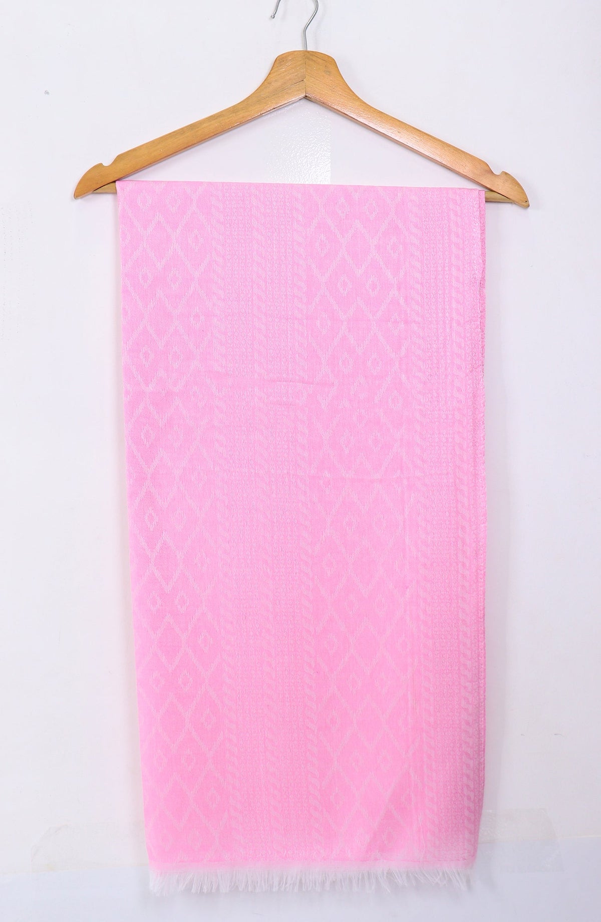 Amna Khadija Premium Twill Jacquard Stole Design-19 - AM25OLT - Pink - Summer Collection