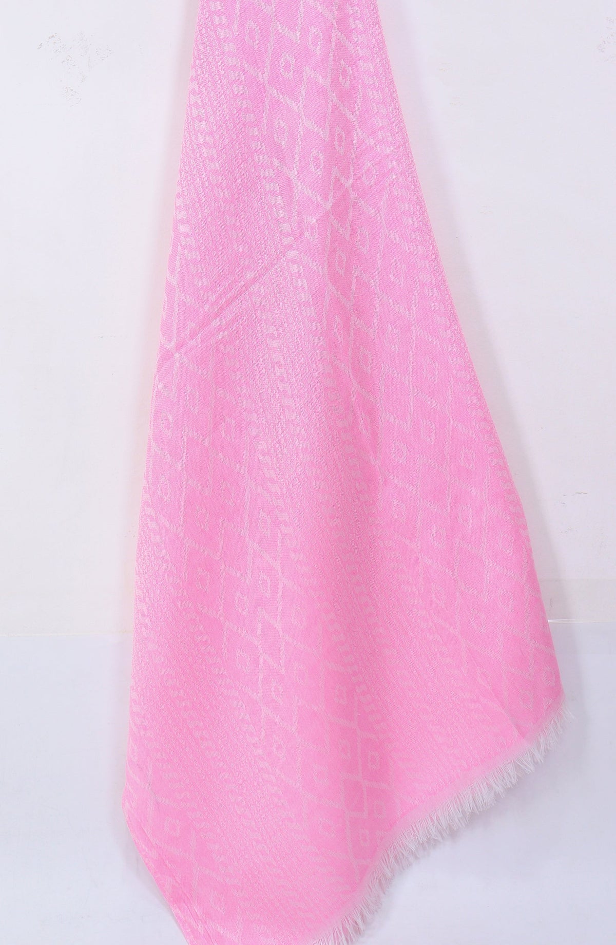 Amna Khadija Premium Twill Jacquard Stole Design-19 - AM25OLT - Pink - Summer Collection