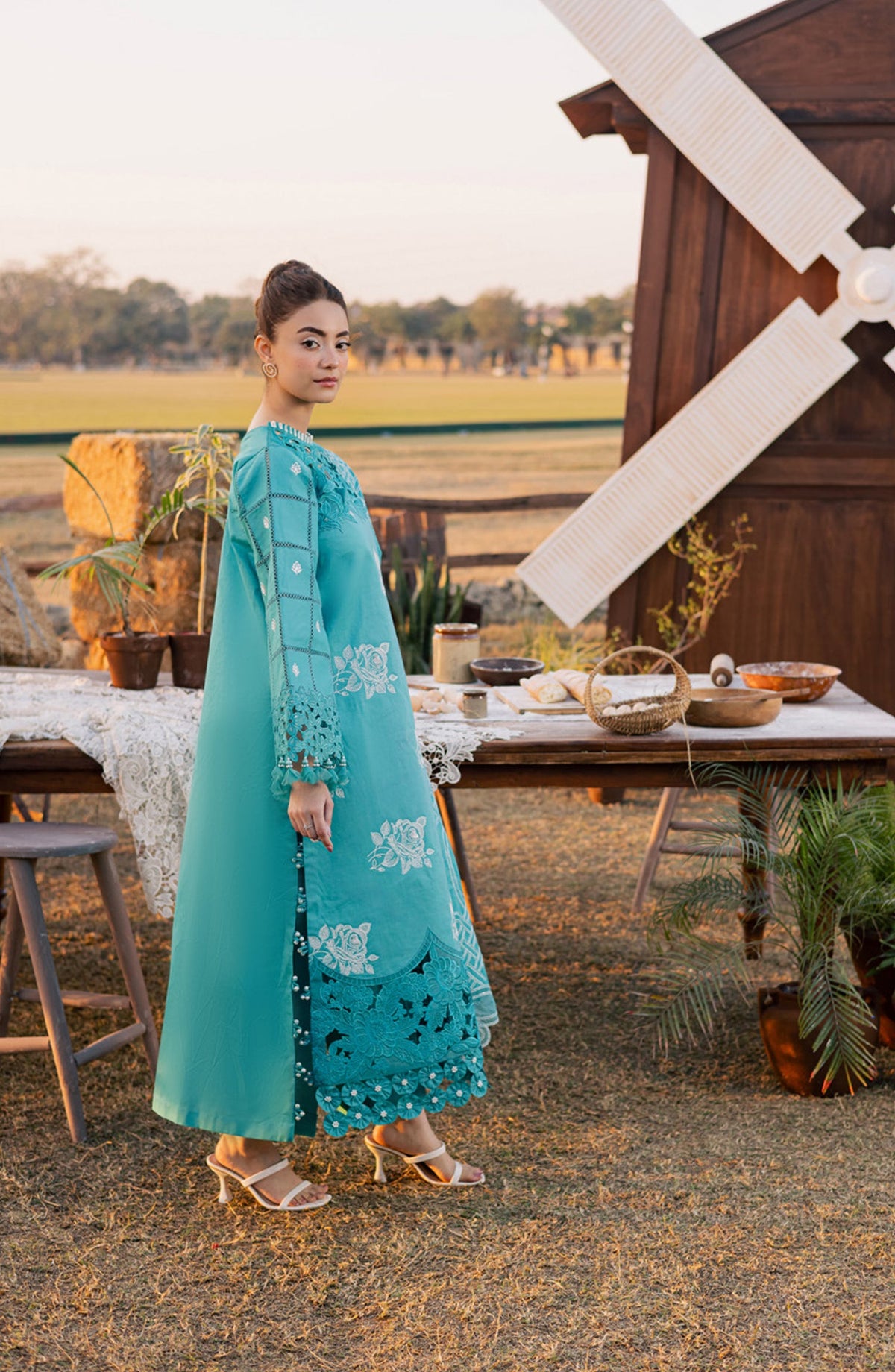 Summer Queen by Parishay Embroidered Lawn Unstitched 3 Piece Suit - SQU-15 - PS26SMQ - Ferozi - Summer Collection