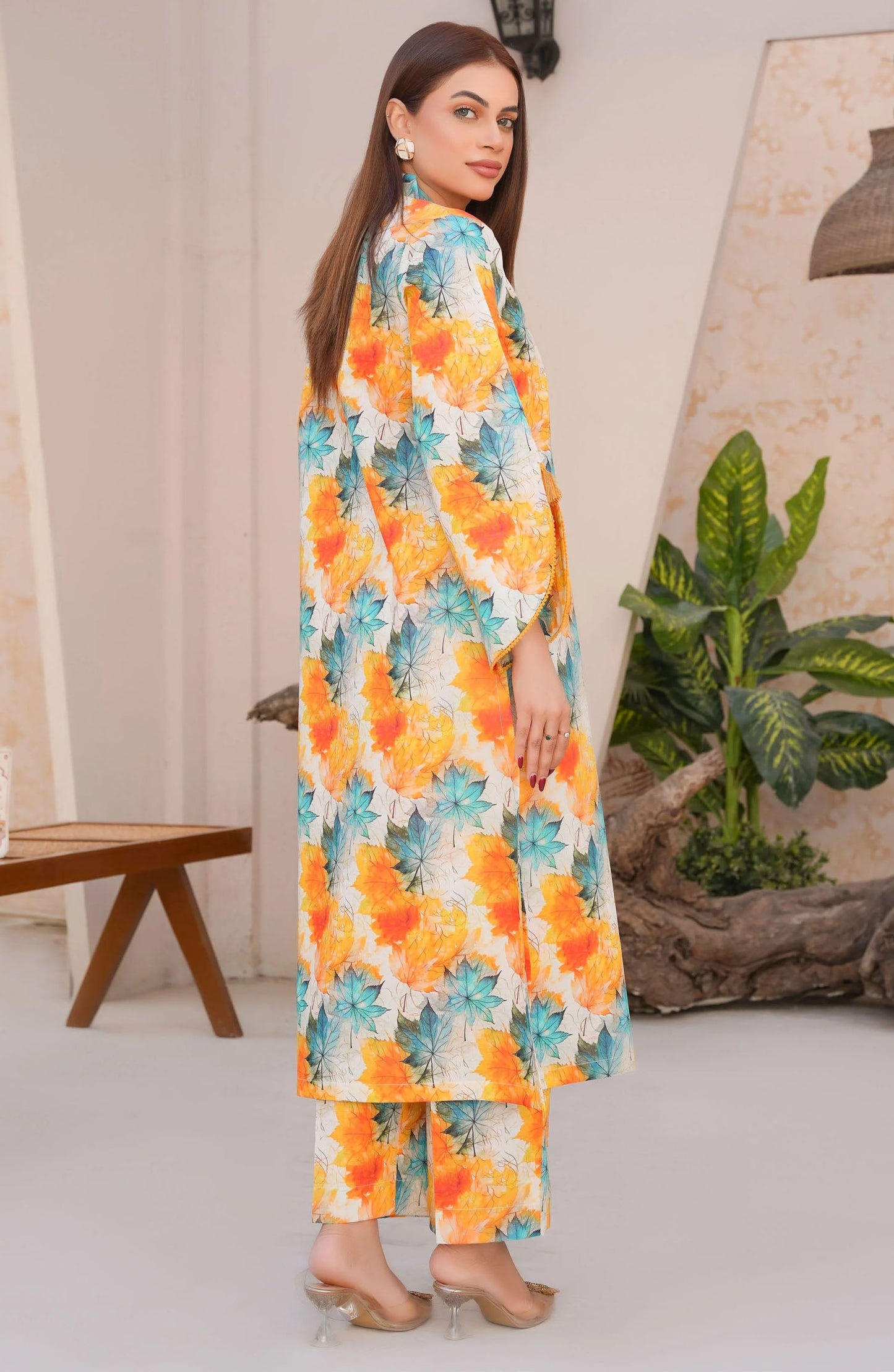 Threads N Weaves Printed Lawn Stitched 2 Piece Suit - RTWL25105 Vibrant Floral - TNW25SPL - Multi - Summer Collection