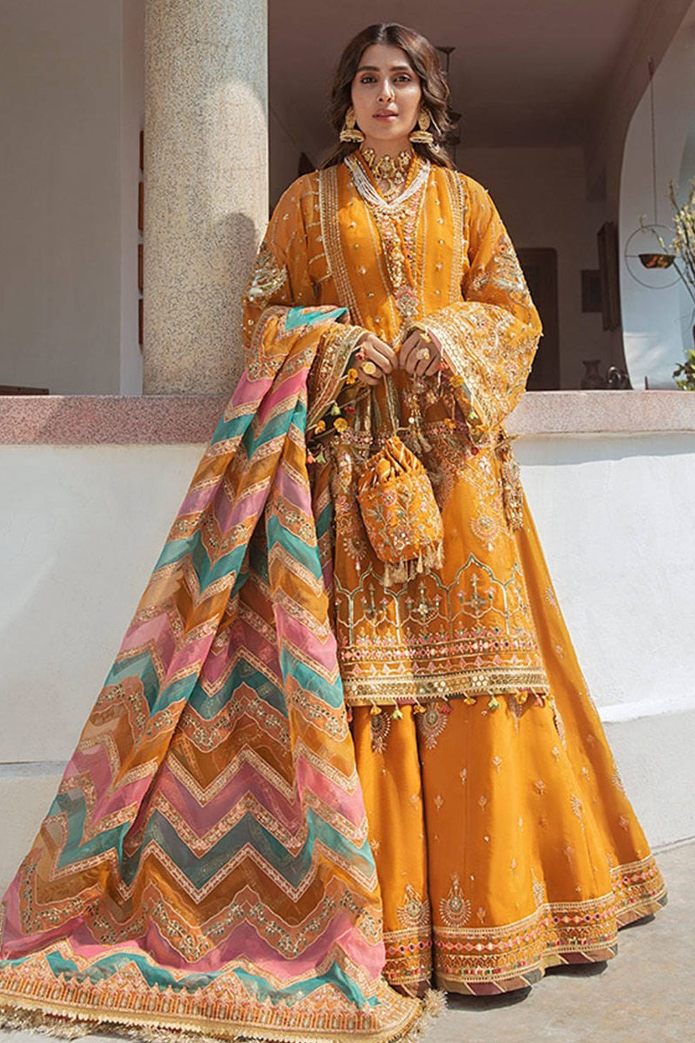 MNR - Zarlish by Mohsin Naveed Ranjha Festive Collection - HENNA - TC-94