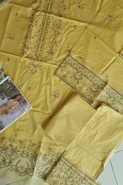 Afrozeh - Lamhay Luxury Lawn Edit'23 - SAGE - TC-322