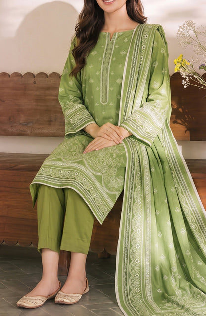 VS Daman Printed Cambric Unstitched 3 Piece Suit - D-984 - VS26TWC - Green - Summer Collection