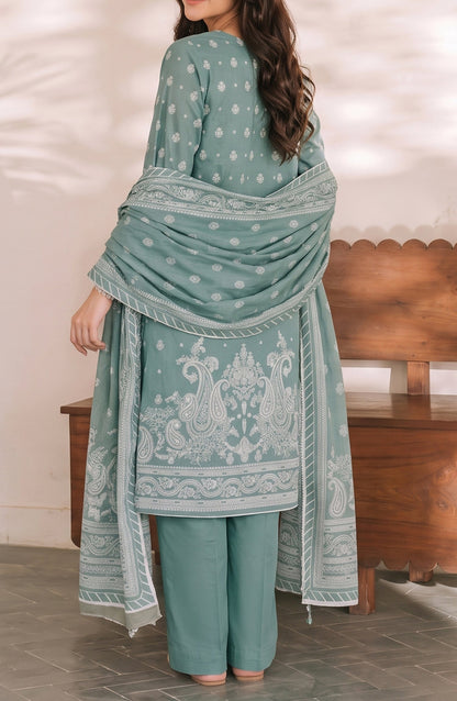 VS Daman Printed Cambric Unstitched 3 Piece Suit - D-981 - VS26TWC - Green - Summer Collection