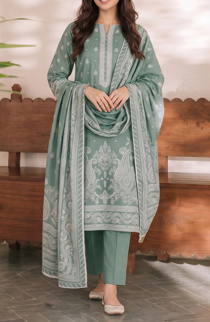 VS Daman Printed Cambric Unstitched 3 Piece Suit - D-981 - VS26TWC - Green - Summer Collection