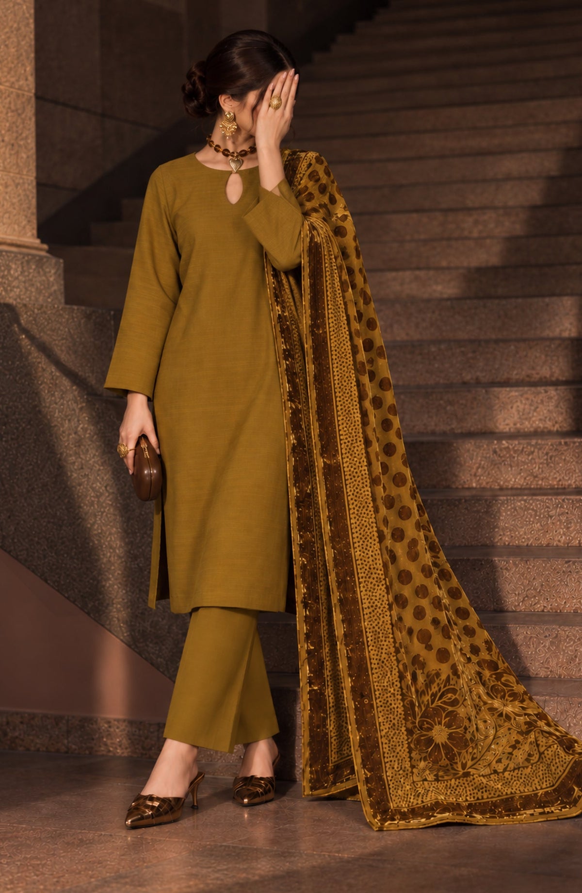 Velluto Milano by Amna Khadija Moonlight Dhanak Unstitched 3 Piece Suit - D-03 - AM26VUL - Dhani - Winter Collection