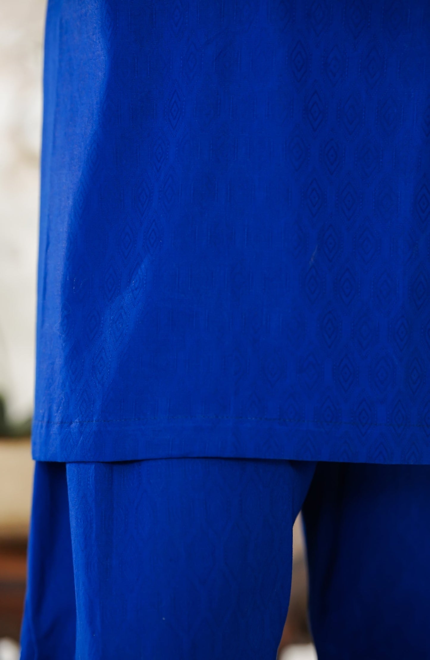 Zaira Royal by Amna Khadija Embroidered Cotton Jacquard Stitched 2 Piece Suit - ZR-02 - AM25ZAIRA - Blue - Winter Collection