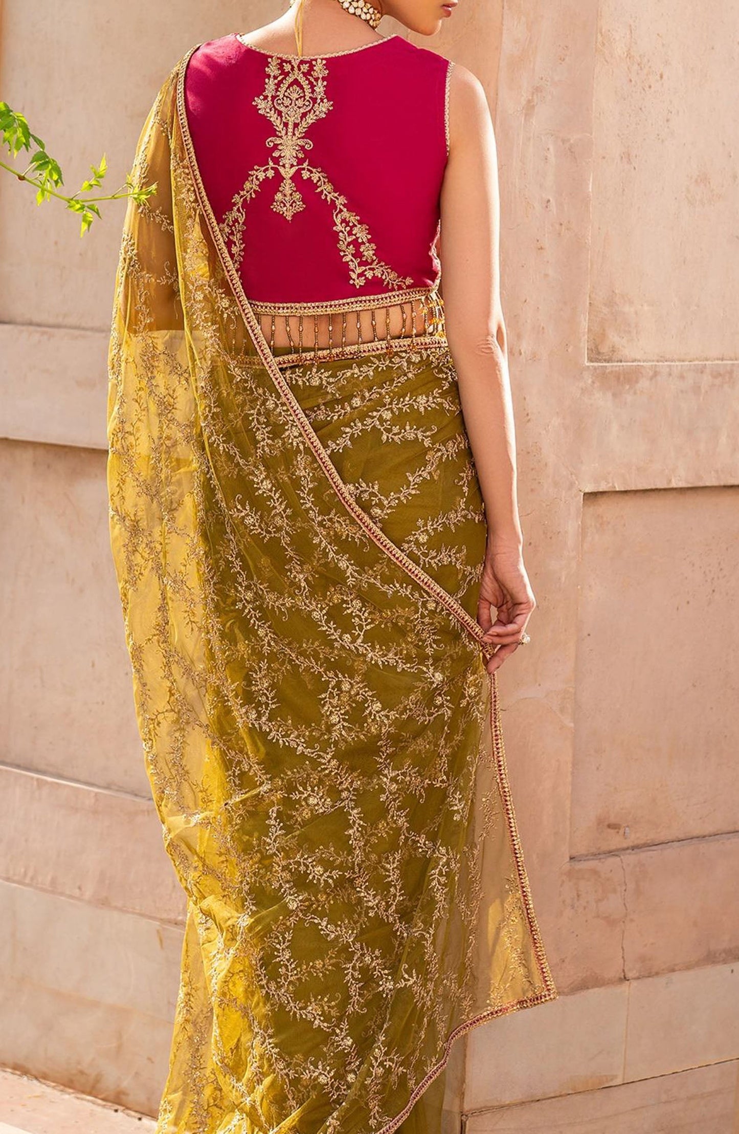 Sahiba by Zarif Luxury Embroidered Net Unstitched 3 Piece Suit - ZRF25SHB - UNST-SBA-03 LARA - Green - Festive Collection