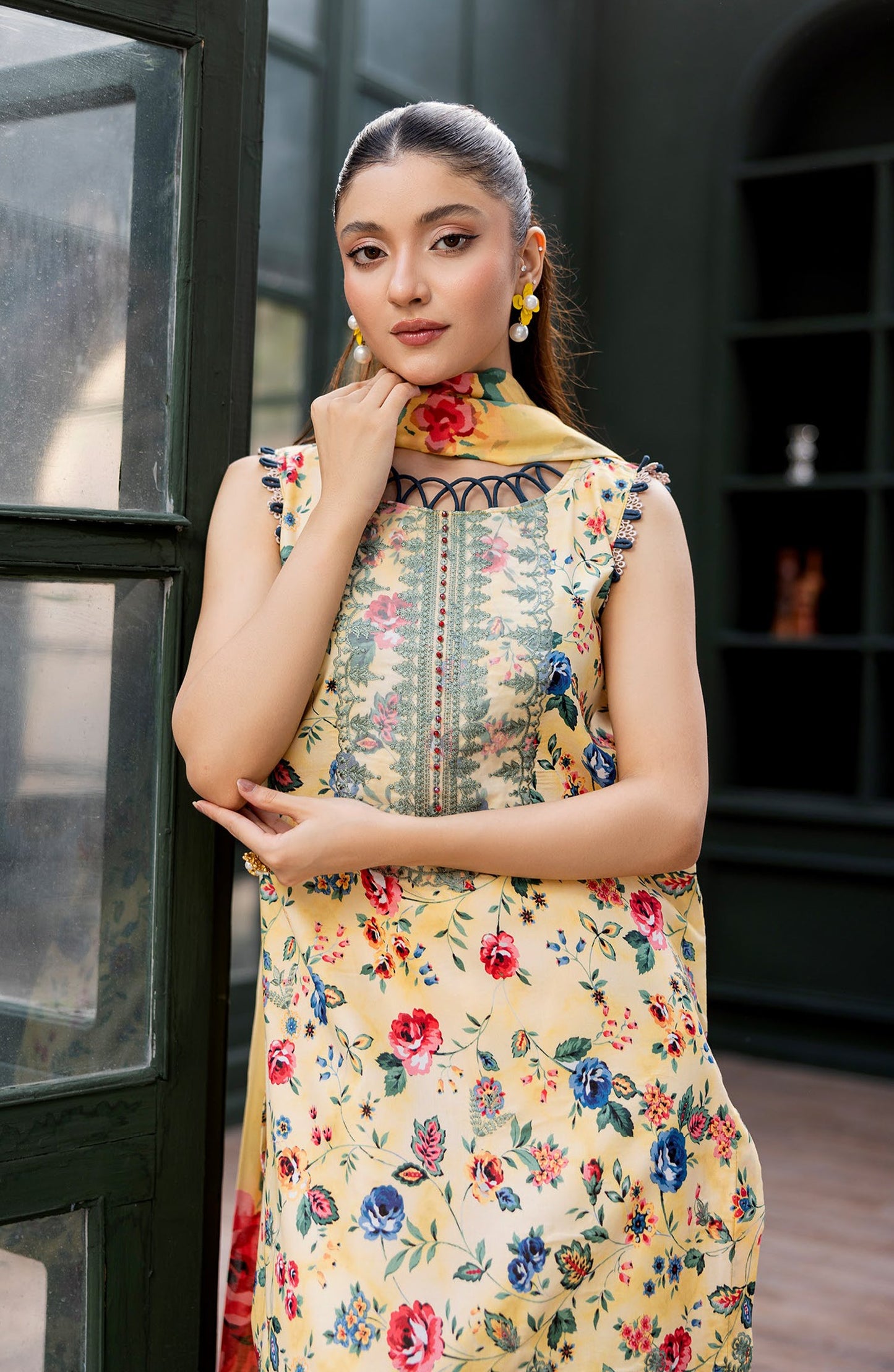 Zeal by Sanam Saeed Embroidered Lawn Unstitched 3 Piece Suit - D-06 - SS26ZL - Yellow - Summer Collection