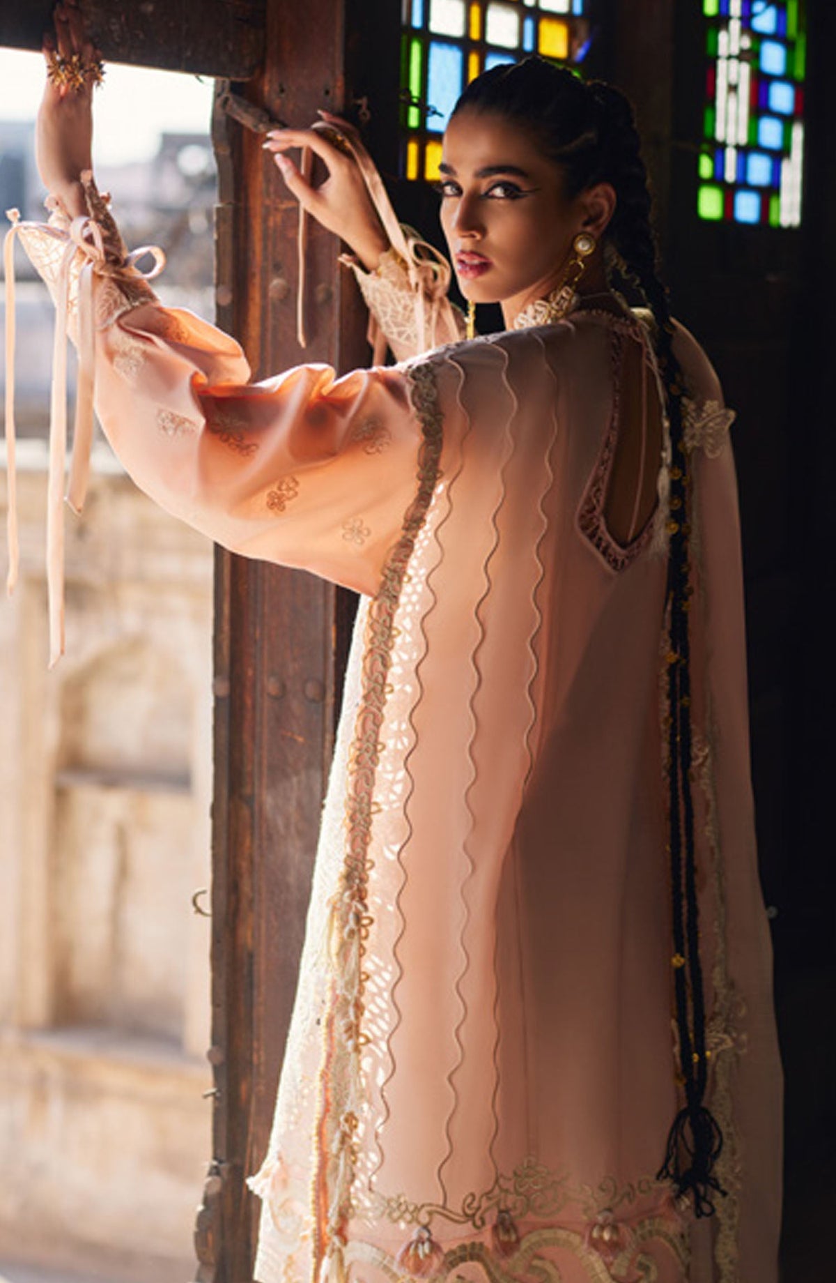 Elan Embroidered Lawn Unstitched 3 Piece Suit - D-02 A - EL25ULL - Pink - Summer Collection
