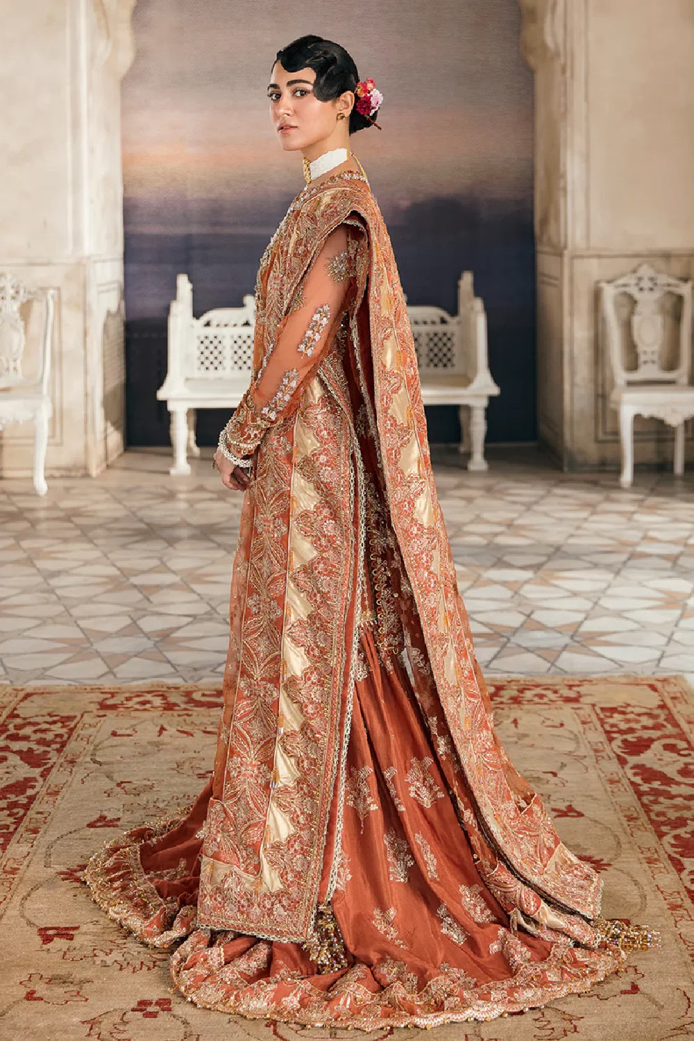 Afrozeh Rangreza Embroidered Bridal Collection - TC-1449