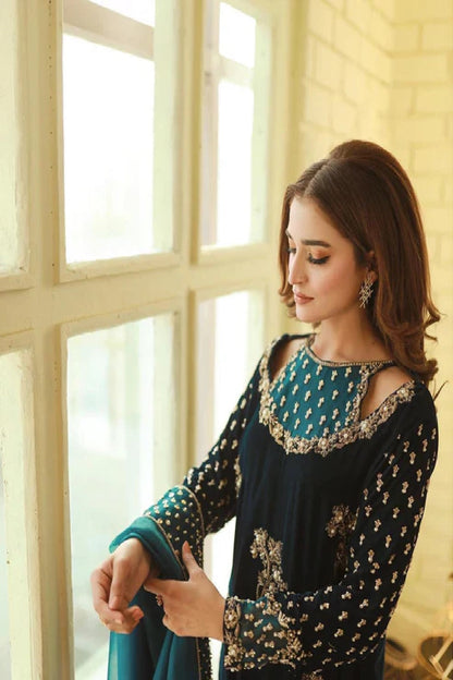 Afrozeh Luxury Formals Velvet Collection - TC-1049
