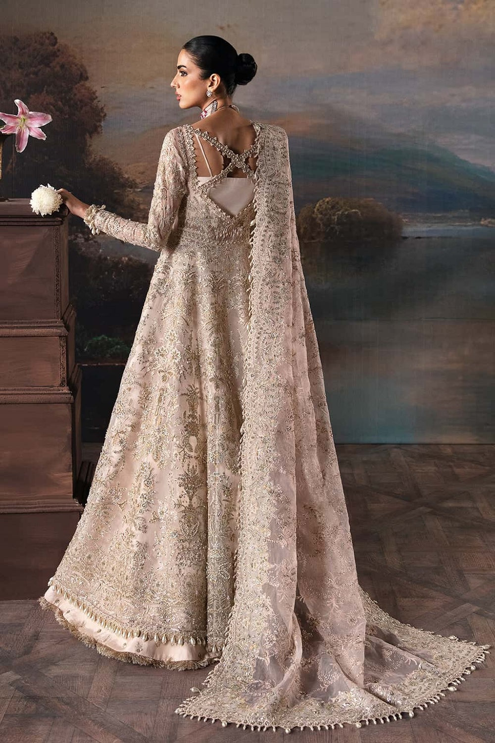 Afrozeh Brides Clara 582 | Luxury Hand Embellished Wedding Maxi  2026 - TC-1369