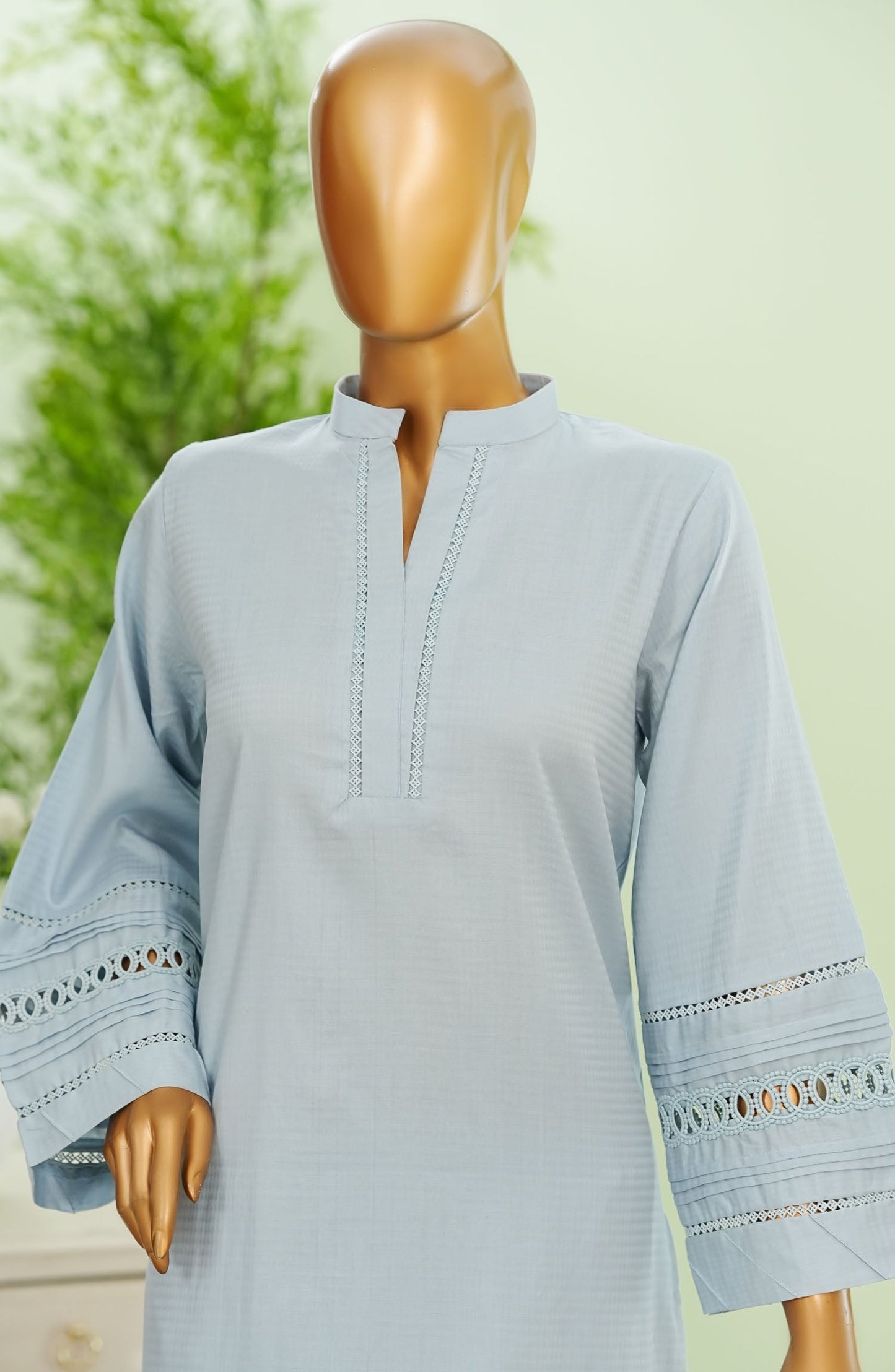 Maahe by Amna Khadija Embroidered Cotton Jacquard Stitched 2 Piece Suit - AM25MLPSD5 - MLPS-19 - Blue - Casual Collection