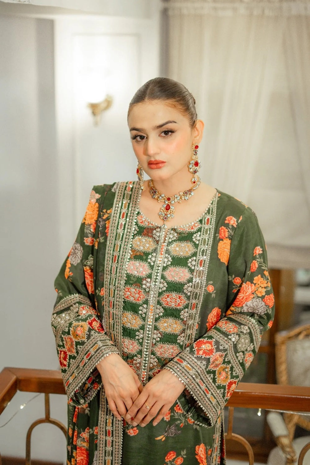 ANEELA’s Silk Green – LUX15 | Luxury Silk Collection 2025 - TC-1404