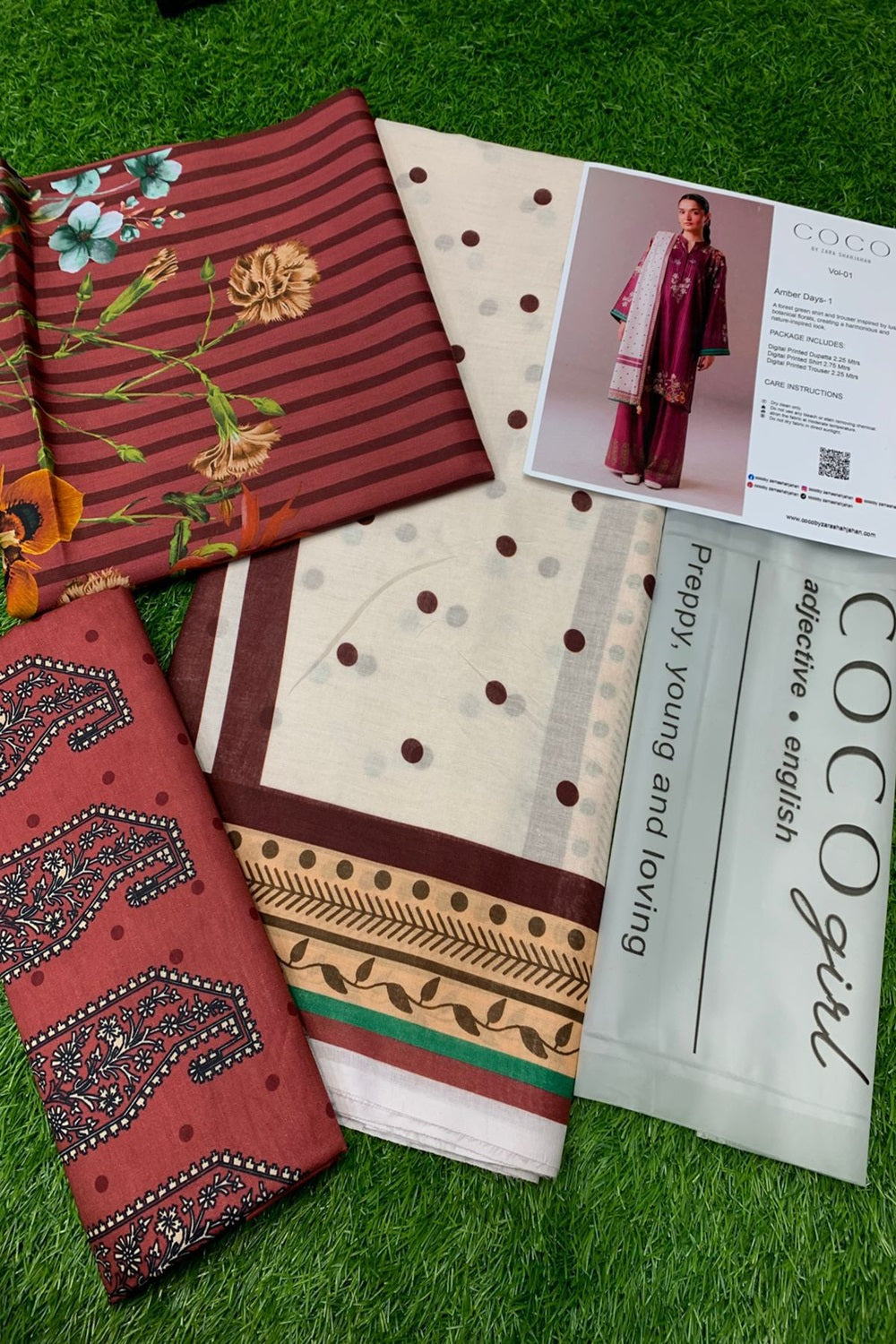Coco by Zara Shahjahan Digital Print Lawn - Amber Days-1 - TC-1477