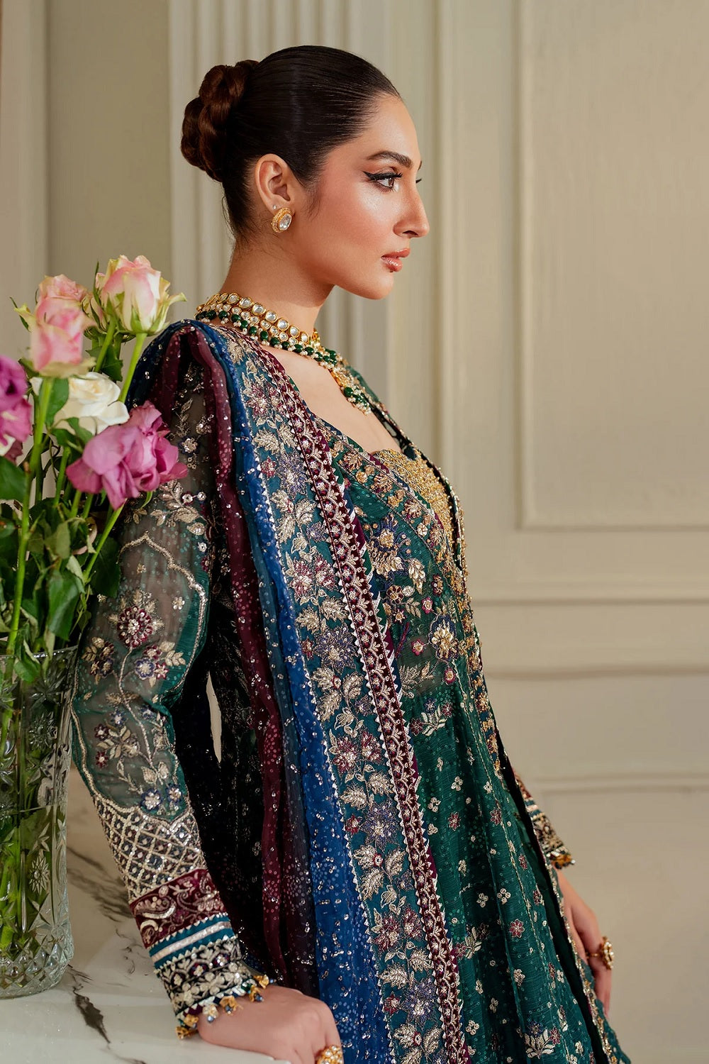 Baroque Chantelle Embroidered Formal Chiffon - CH13-03 - TC-1325