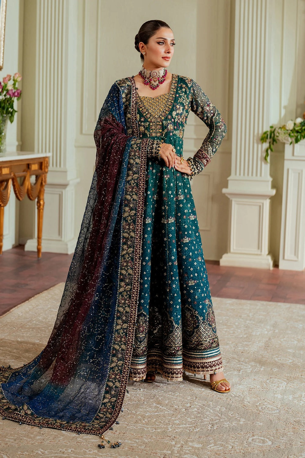 Baroque Chantelle Embroidered Formal Chiffon - CH13-03 - TC-1325