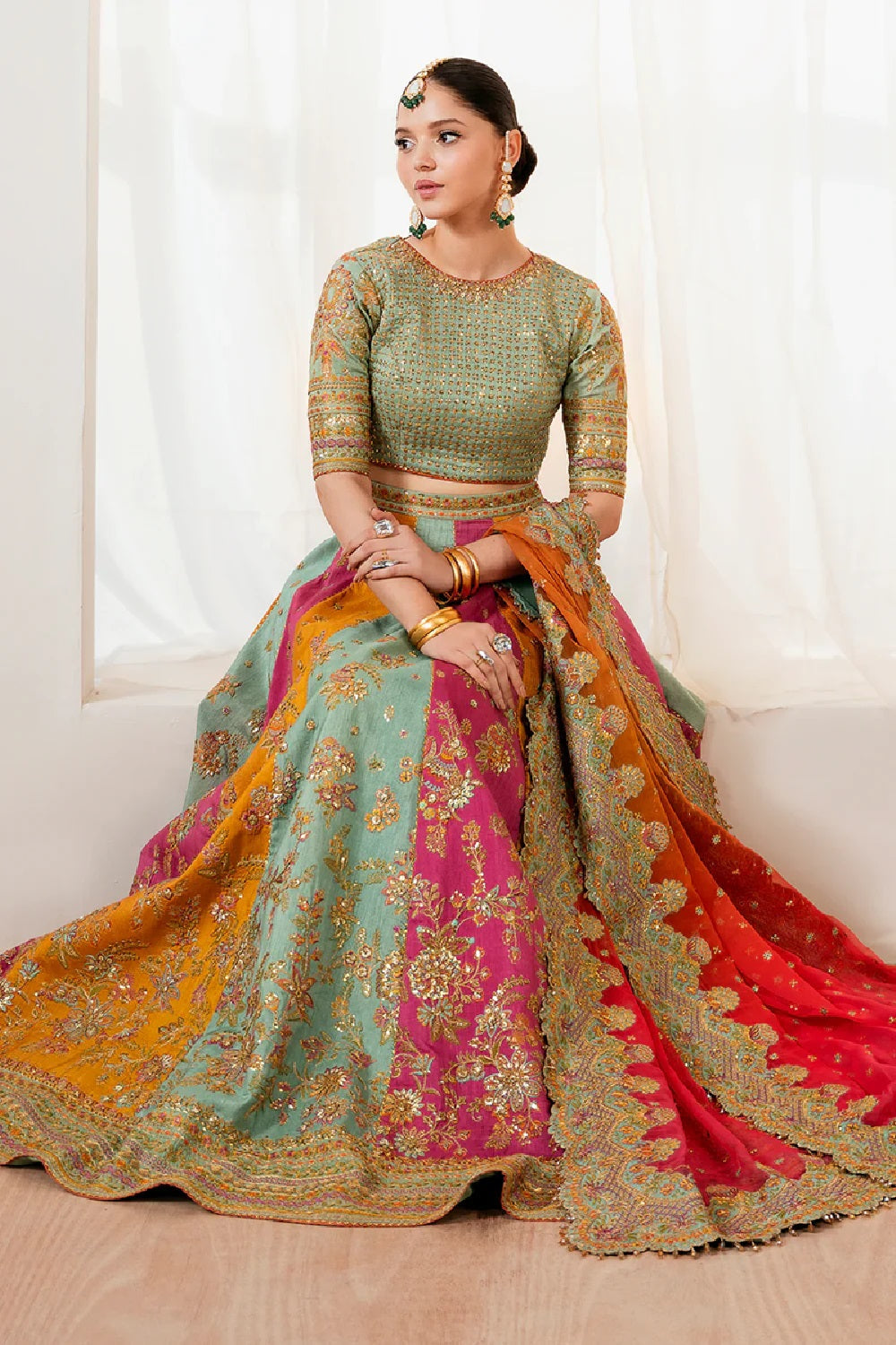 Baroque Luxury Embroidered Wedding Maxi SF-4036 - TC-1406
