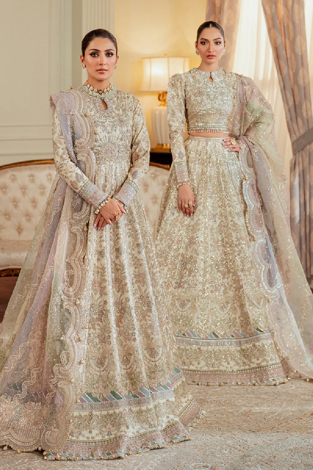 Baroque Chantelle Luxury Embroidered Formal Net CH 13-06 - TC-1468