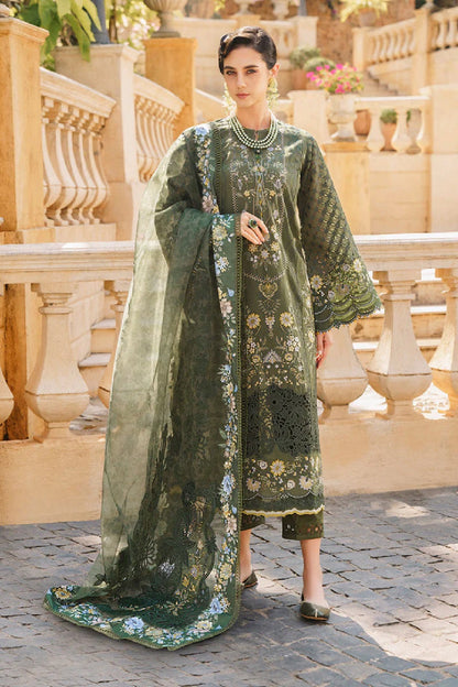 Baroque Luxury Embroidered Lawn BQ24SL D-10 - TC-1614