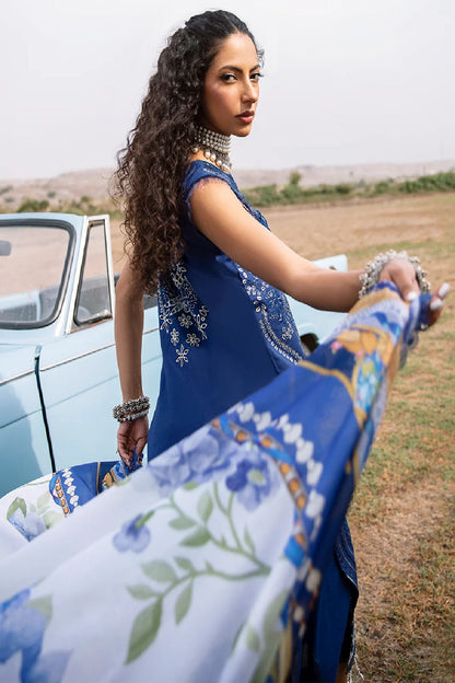 Mem Saab By Bin Ilyas Luxury Embroidered Lawn Edition'25 714-B - TC-1146