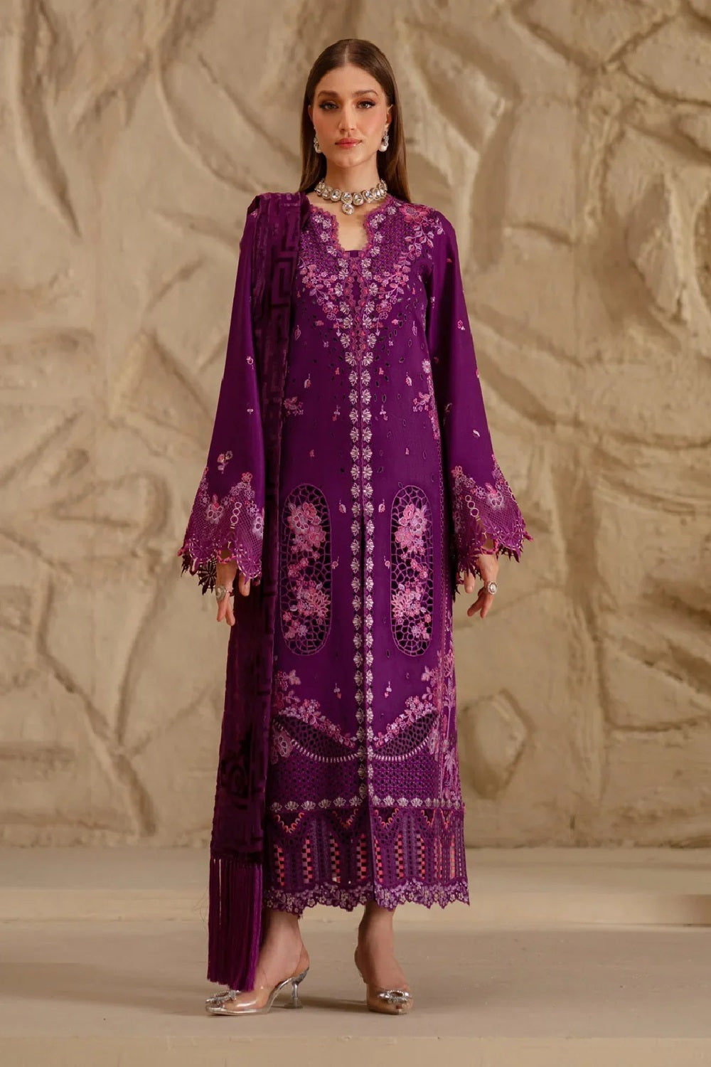 Bin Ilyas Luxury Embroidered Lawn'26 162 B - TC-1492