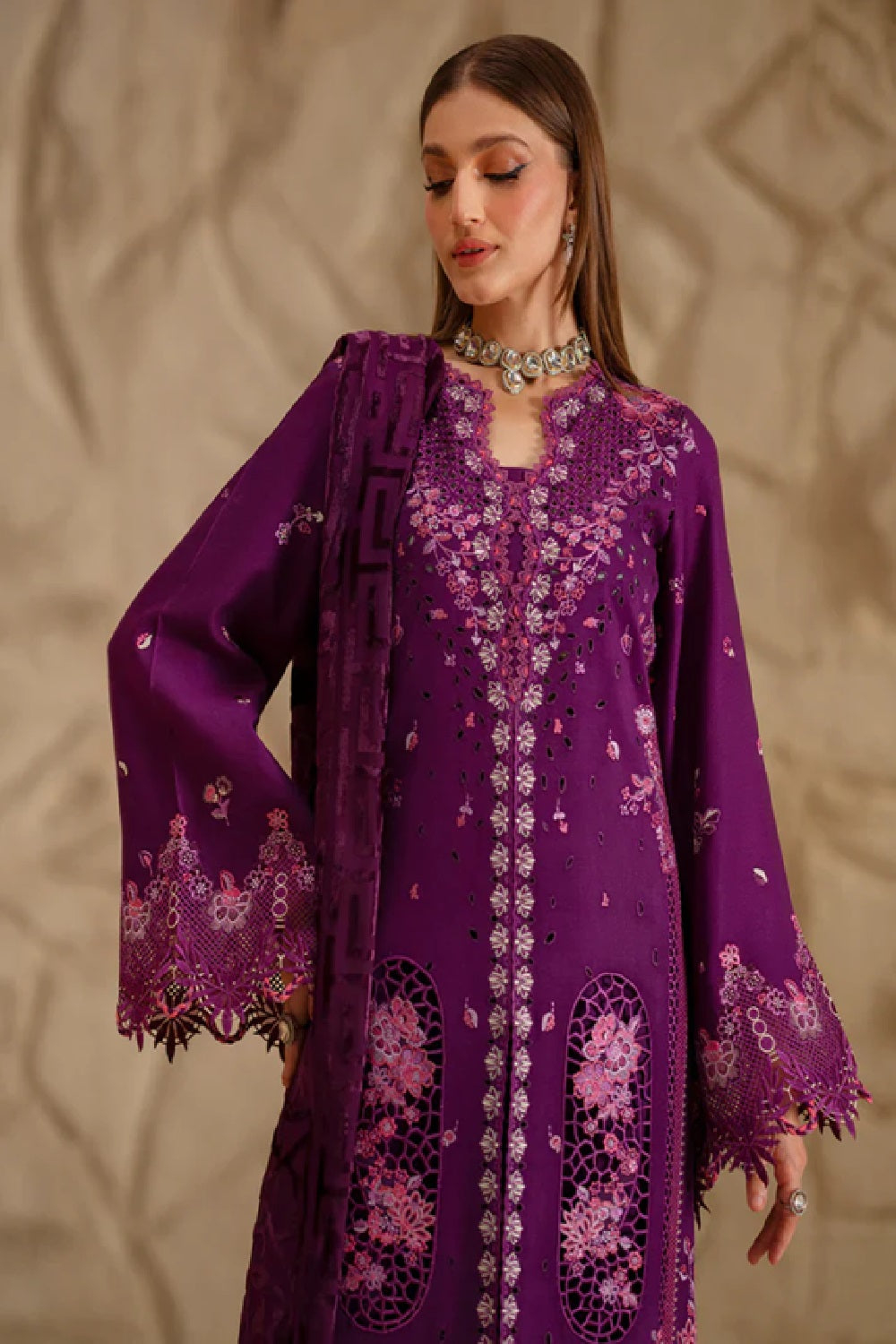 Bin Ilyas Luxury Embroidered Lawn'26 162 B - TC-1492