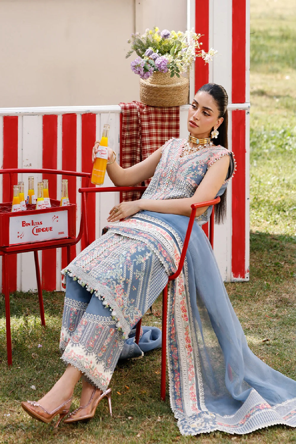 Bin Ilyas Luxury Embroidered Lawn'26 33 - B - TC-1495