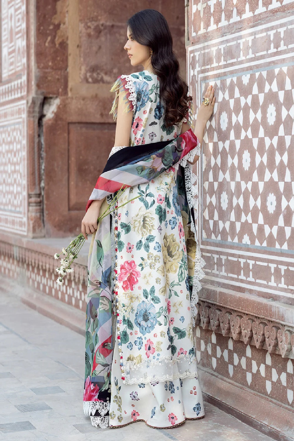 Bin Ilyas 2081 - A - Printed Embroidered Lawn Edit'26 - TC-1566