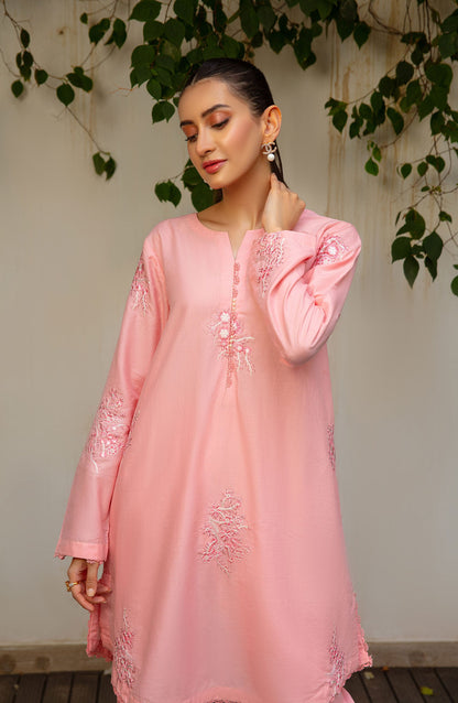 Muse Embroidered 2 Pc Pret Collection By TNG Store Blush (Pinkish)