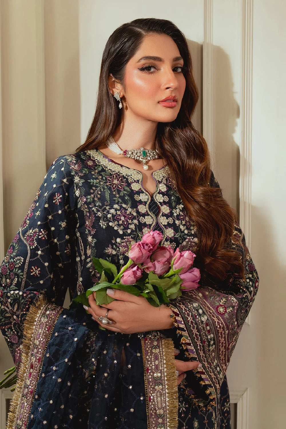 Baroque Chantelle Embroidered Formal Chiffon'25 - CH13-07 - TC-1289