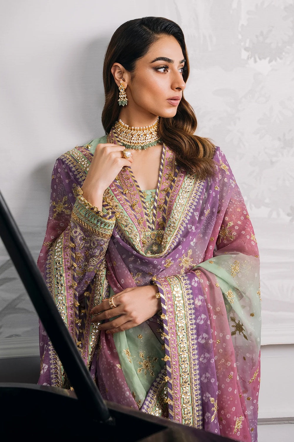 BAROQUE - CHANTELLE EMBROIDERED CHIFFON COLLECTION'25 - CH12-08 - TC-862