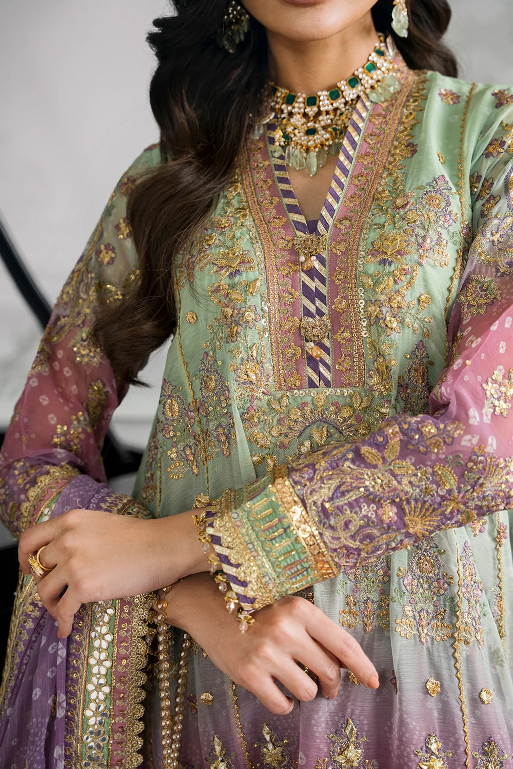 BAROQUE - CHANTELLE EMBROIDERED CHIFFON COLLECTION'25 - CH12-08 - TC-862