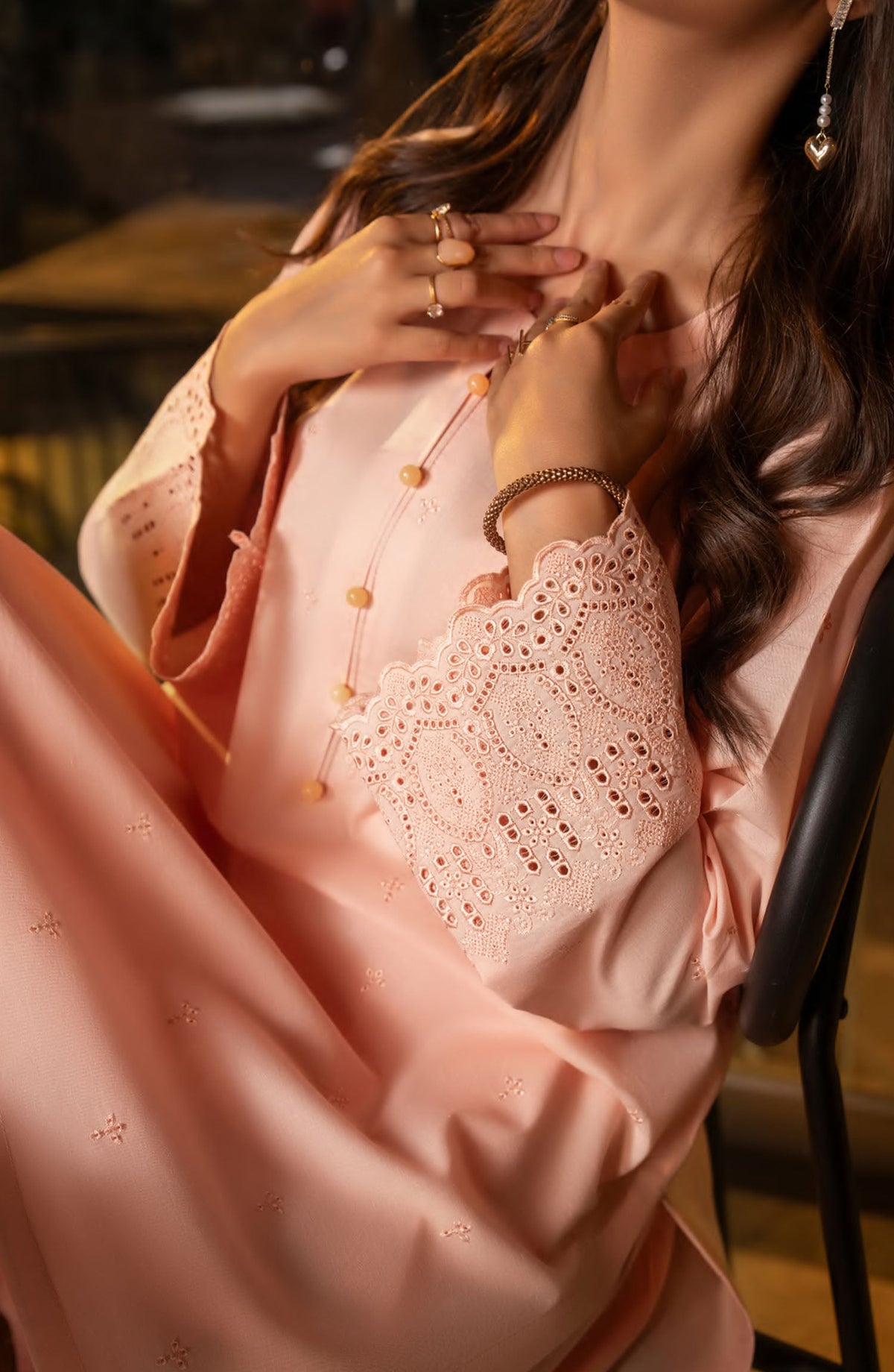 Casual Lite Embroidered Cotton Lawn Stitched 2 Piece Suit - Outfit-06 - CL25T70 - Pink - Summer Collection