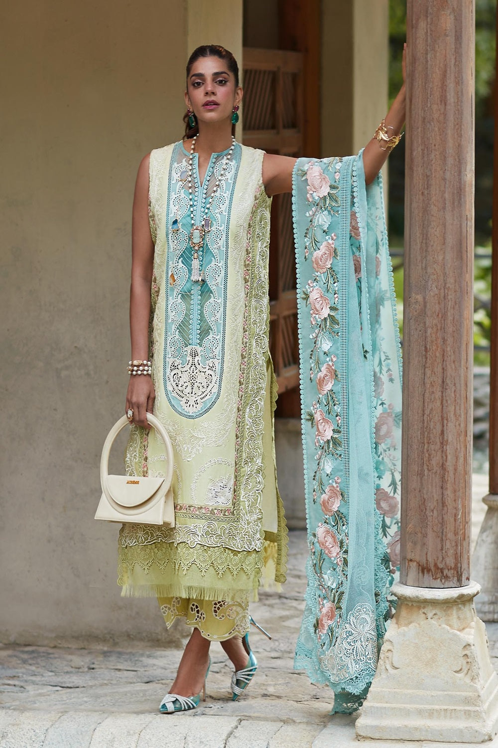 Crimson X Saira Shakira Luxury Lawn 2026 - Mountain Love - D6 A - TC-612